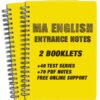 MA English Entrance Notes