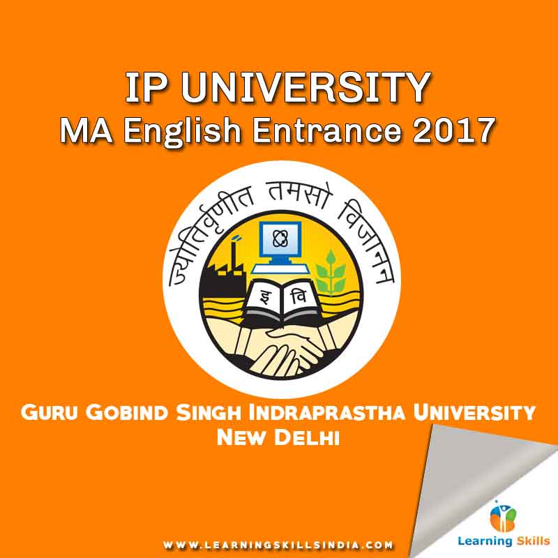 Indraprastha University MA English Admission 2017 Notification – Last Date 4th April 2017