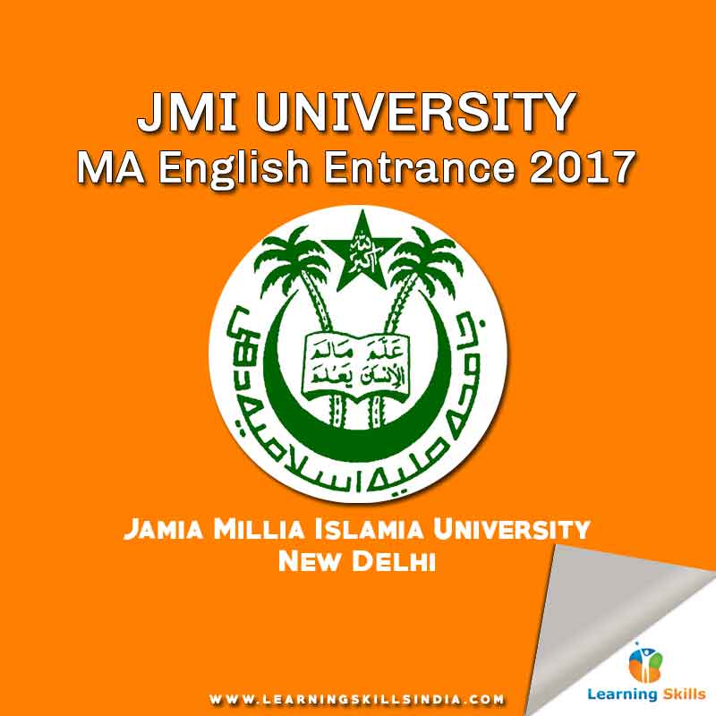 JMI University MA English Admission Notification – Last Date 11th March 2017
