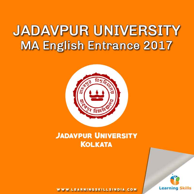 Jadavpur University MA English Admission 2017-18 Notification – Start Date 11th April 2017