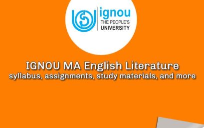 IGNOU MA English Syllabus, Assignments, Exam Schedule & More