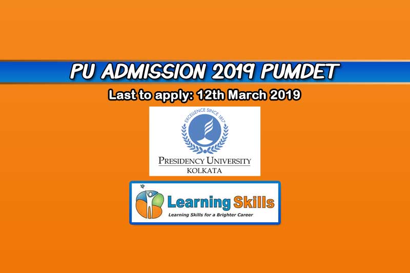 Presidency University PG Admission 2019 – MA English Entrance, Pattern & More