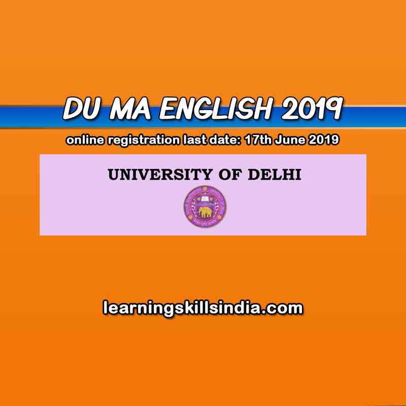 DU MA English Entrance 2019 – Dates, Eligibility, Syllabus & More