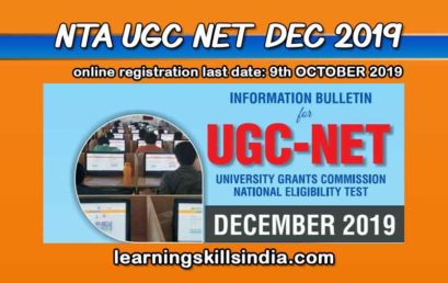 NTA UGC NET December 2019 Notification Update: Registration Started