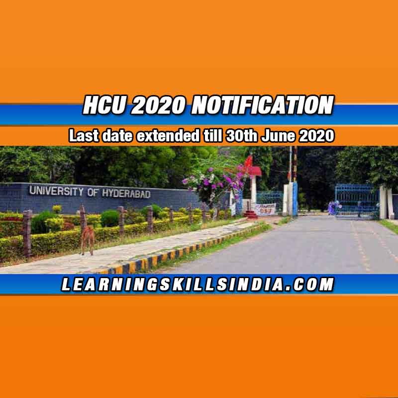 HCU Admission 2020 Update – Application Date Extended to 30th June