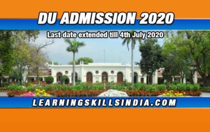 DU Admission 2020 Notification – Last Date Extended by 31st July