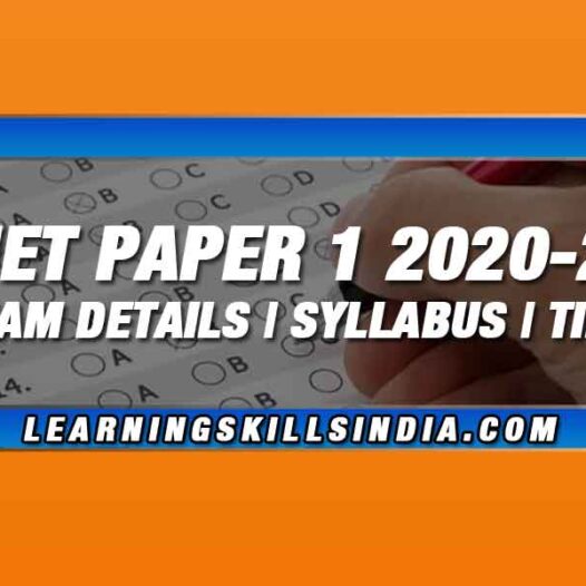 NTA UGC NET Paper 1 2020-21 – Exams, Syllabus & Preparation Tips