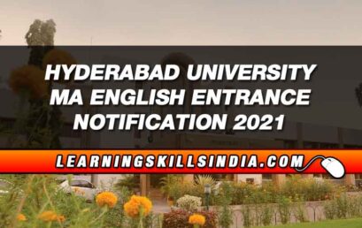 Hyderabad University MA English Entrance Application Last Date 3rd August