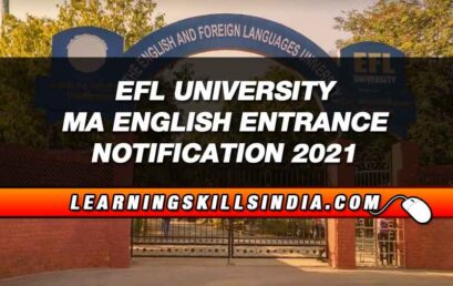 EFLU MA English Entrance 2021 – Eligibility, Question Papers & More