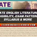 GATE English Literature – Eligibility, Exam Pattern, Syllabus & More