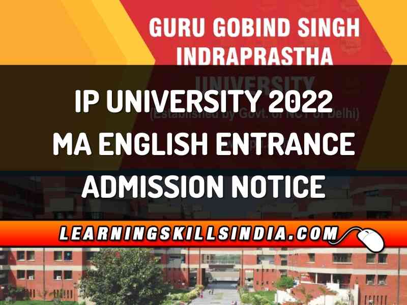 IP University MA English Entrance – Dates, Eligibility, Syllabus & More