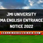 Jamia MA English Entrance 2022 – Application, Eligibility, Entrance & More