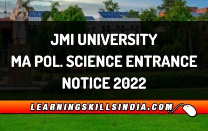 Jamia MA Political Science Entrance 2022 – Syllabus, Eligibility & More