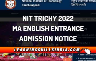NIT MA English Entrance – Dates, Application Process, Eligibility and More
