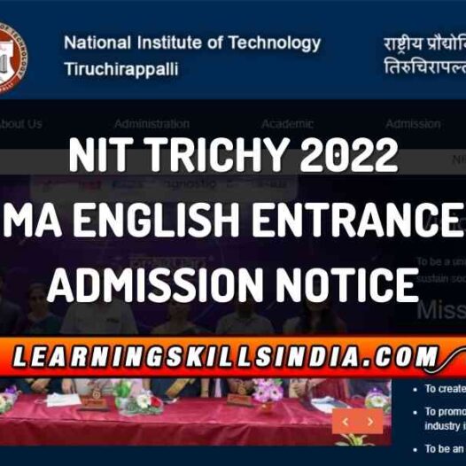 NIT MA English Entrance – Dates, Application Process, Eligibility and More