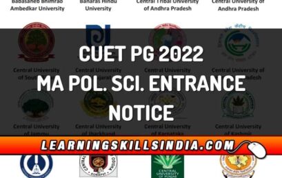 CUET PG 2022 MA Political Science Entrance PGQP42