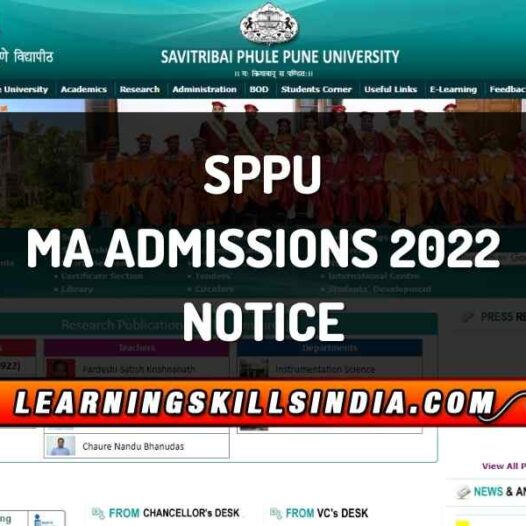SPPU MA Admissions 2022 Started from 15th June 2022