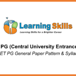 CUET PG Part A – General Paper Pattern and Syllabus