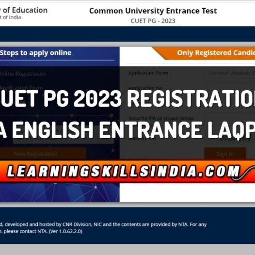 CUET PG 2023 MA English Entrance LAQP01