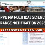 Pune University MA Political Science Entrance Notification 2023