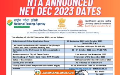 UGC NET December 2023: Important Dates, Application Process, and More