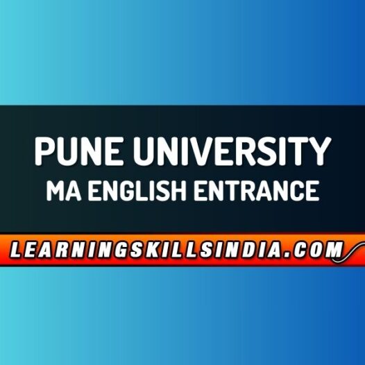 Pune University MA English Entrance – Dates, Syllabus & More