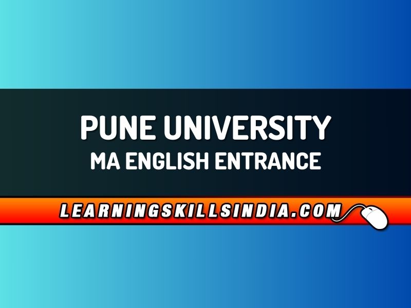 Pune University MA English Entrance – Dates, Syllabus & More