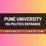 SPPU MA Political Science Entrance Notice for 2024 Admissions