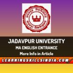 Jadavpur University MA English Entrance – Dates, Eligibility & More