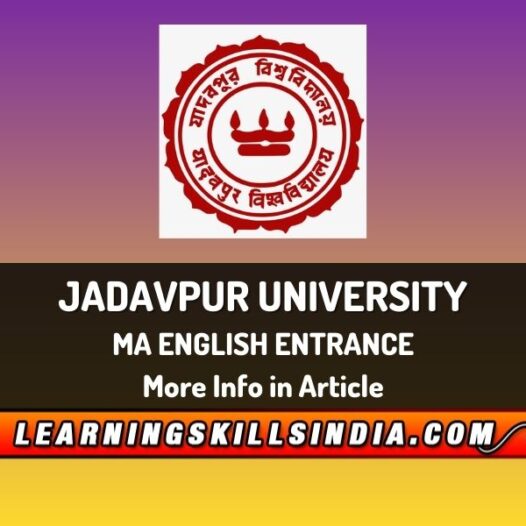 Jadavpur University MA English Entrance – Dates, Eligibility & More