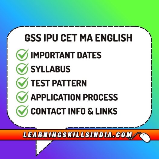 GSS IPU CET MA English Entrance 2026 – Dates, Eligibility & More