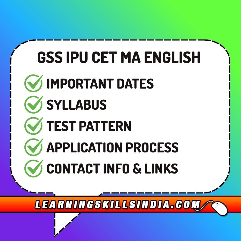 GSS IPU CET MA English Entrance 2026 – Dates, Eligibility & More