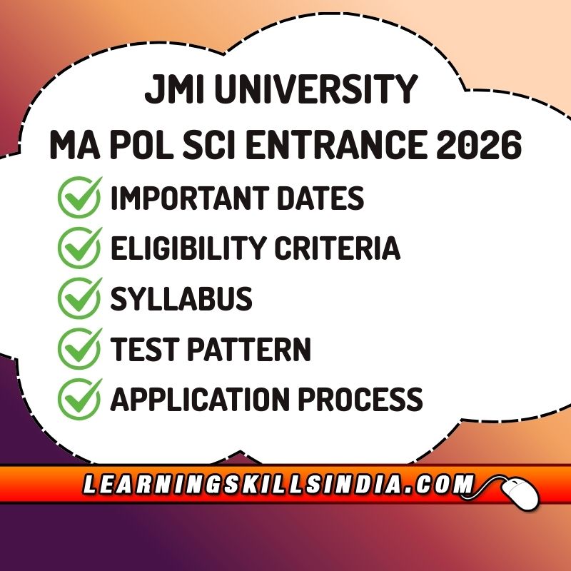 Jamia MA Political Science Entrance 2026 – Important Details Jamia MA Political Science Entrance 2026 – Important Details