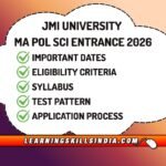 Jamia MA Political Science Entrance 2026 – Important Details