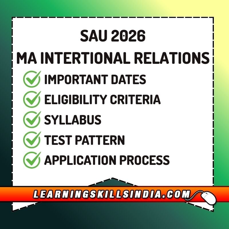 SAU MA IR Entrance 2026 – Important Dates & Details